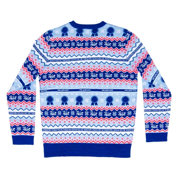 Pabst Blue Ribbon Festive Sweater - Picture 3 of 4
